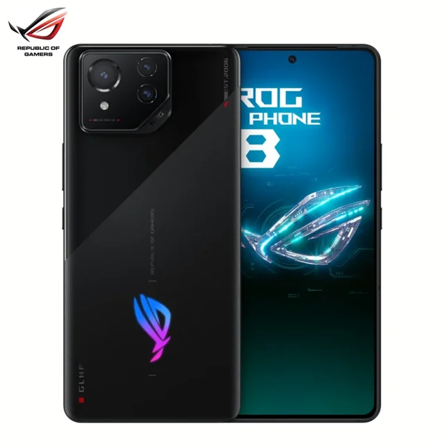 Smartphone ASUS ROG Phone 8 12+256GB Snapdragon 8 Gen 3 5G Negro 6.78'' 165HZ E-Sports Carga de 65 W NFC