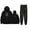 Black, variant on Calum Scott Rose Sweatsuit Men Women Fall Suit Streetwear Hoodies Jogger Pants Sets