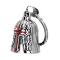 thumbnail image 2 of Campana de motocicleta cruzada, regalos únicos, accesorios para motocicleta, llaveros para montar Rojo, 2 of 9