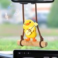 thumbnail image 4 of Colgante de coche Colgante de coche Columpio Pato Espejo retrovisor de coche Decoración Pequeño pato amarillo pato, 4 of 5