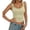 Beige, variant on FYEGRE Lace Camisole Tank Tops for Women V Neck Wide Strap Soft Ribbed Lace Cami Black L