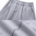 thumbnail image 6 of HAPIMO Girls Kids Ruched Wide Leg Pants Elastic Waist Soft Trousers for Casual Fashion Gray 4 Years, 6 of 9