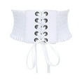 thumbnail image 2 of fastboy Ceinture Charme pour Femmes Grand sous-Poitrine Cosplay Taille Haute Nœud Extensible Blanc Type A 1ensemble, 2 of 4
