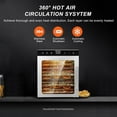 thumbnail image 4 of 800W LED Commercial Drier, 10/12 Layer Food-Dehydrator Machine, Stainless-Steel Home Veggie Beef Dryer, Food Processer, Food-Dryer for Fruit-Mushroom-Meat-Jerky-Herb,12layer-220V, 4 of 9