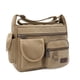 thumbnail image 2 of Bolso de mensajero de lona para hombres, resistente al agua, encerado, bandolera, maletín, bolso de hombro acolchado, bolso de mano, venta caliente, más nuevo, 2 of 5