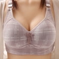 thumbnail image 1 of Mefallenssiah Woman'S Printing Gathered together Daily Bra Underwear No Rims (Gray), 1 of 3