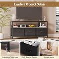 thumbnail image 3 of Soporte para TV, Centro de Entretenimiento con Almacenamiento, Soporte de TV de 55 Pulgadas para recámara, Soporte de TV pequeño con cajones y estantes, Muebles de Mesa para Sala de Estar, 3 of 8