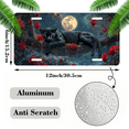 thumbnail image 2 of 1 Pcs 2D Flat License Plate Covers & Frames, Black Panther on a Branch For Decorative Front, Waterproof For Decoration Aluminum License Plate Covers & Frames Cover For Men Women, 12" X 6", 2 of 7