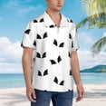 thumbnail image 5 of Black Wings Hawaiian Shirts For Men, Summer Short-Sleeve Relaxed-Fit Button-Down Shirts X-Large, 5 of 9
