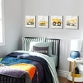 thumbnail image 6 of Construction Truck Canvas Wall Art Boys Room Wall Decor for Toddler Bedroom Tractor Digger Excavator Pictures Vehicle Theme Posters Construction Decor for Playroom Nursery Home Decorations 14x14"4Pcs, 6 of 6