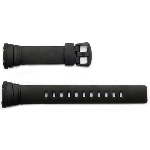 Genuine Casio Black Resin 26mm Watch Band - 10254396