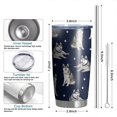 thumbnail image 6 of 20 Oz Siberian Husky Coffee Tumbler Double Wall Insulated Stainless Steel Water Bottle | Metal Reusable Thermoses Flask with Cup Cap | Leak & Sweat Proof with Anti-Dust Lid, 6 of 7