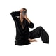 thumbnail image 5 of SAYOO Camisón de 2 piezas para mujeres, camisa de cuello de solapa de manga larga de color sólido + pantalones SAYOO  moda, 5 of 9