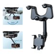 thumbnail image 1 of Soporte para teléfono para coche, espejo retrovisor, soporte para teléfono móvil, giratorio de 360 °, retráctil, se adapta a la mayoría de los coches, 1 of 8