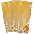 thumbnail image 2 of GZHJMY Japanese Crane Flower Yellow Kitchen Towels Dish Bar Tea Towel Dishcloths Set of 4 Super Absorbent Soft 18 x 28 inches, 2 of 7