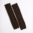 thumbnail image 4 of Clearance! Fdelink Knitted Wool Winter Warm Leg Warmers Pile Warmers Thick Warmers, a Socks (Coffee), 4 of 4