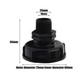 thumbnail image 1 of Adaptateur de Réservoir Ibc 60Mm Filetage Grossier Connecteur de Tuyau de Jardin 25Mm, 1 of 10