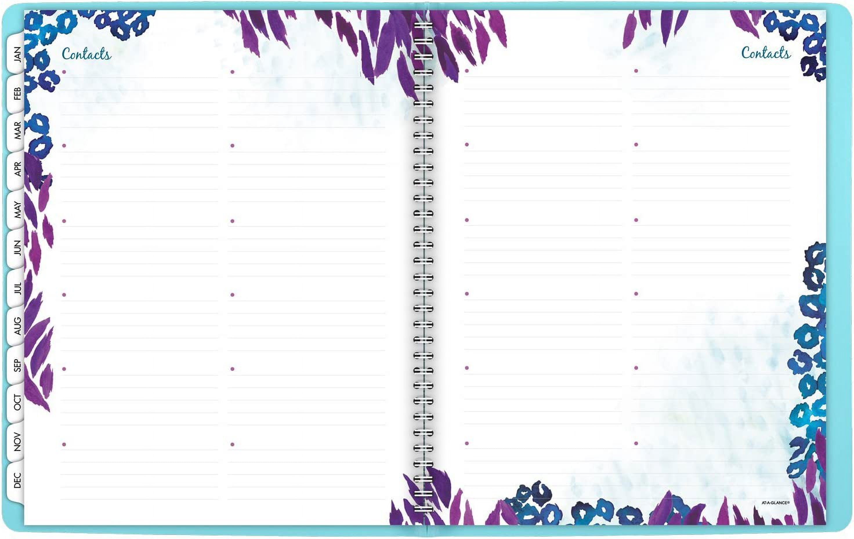 AT-A-GLANCE Weekly / Monthly Planner / Appointment Book 2017, 8-1/2 x 11", Professional, Wild Washes (523-905) Large 2017