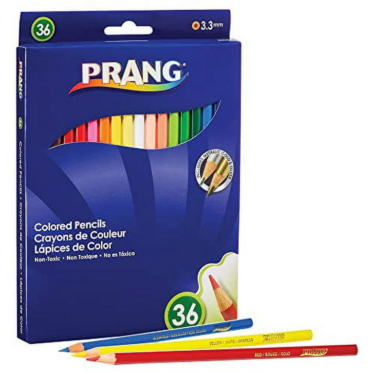 Prang Thick Core Colored Pencil Set, 3.3 Millimeter Cores, 7 Inch