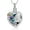 Blue-Rainbow, variant on Crystal Heart Cremation Jewelry Butterfly Urn Necklaces for Ashes for Women Men with Birthstone Cremation Ashes Necklace for Human / Pet