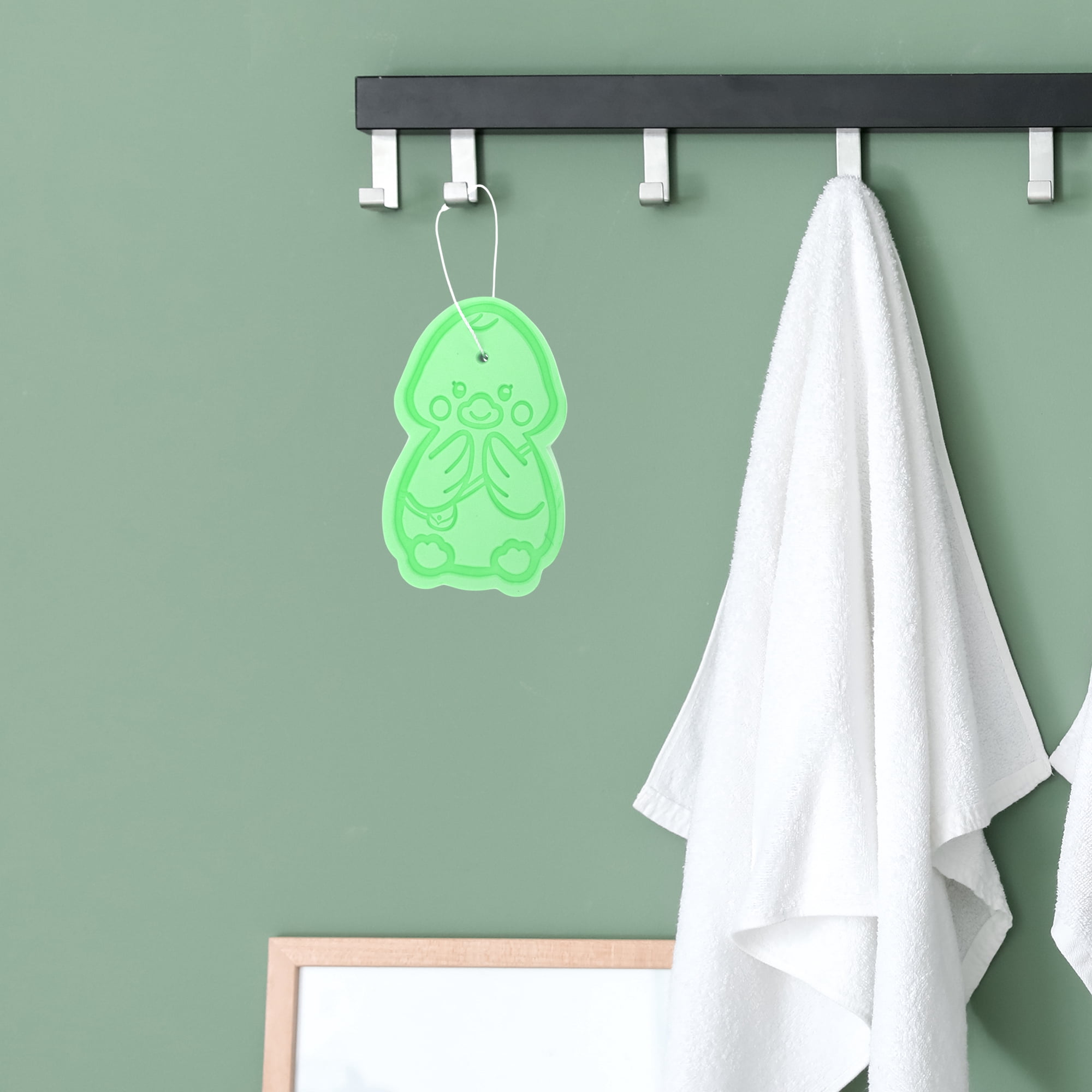 Unique Bargains Cartoon Bath Brush Body Scrubber for Shower 4.53"x2.76"x1.1" Green
