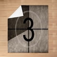 thumbnail image 3 of Yibo Bed Blanket Vintage Disc Print Plush Throw Blanket for Kids Decor CD Musical Pattern Flannel Fleece Blanket Guitar Instruments Popstar Party Baby, 3 of 7