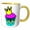 Yellow/White, variant on 3drose, Cmyk Cupcake Princess Queen Design Cartoon, 11oz Two-tone Yellow Mug