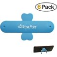 thumbnail image 1 of 6 Pack Paste Type Cell Phone Holder Stands U Type Silicone Stand Holder Universal Bracket for iPhone 6S, 6S, 1 of 4