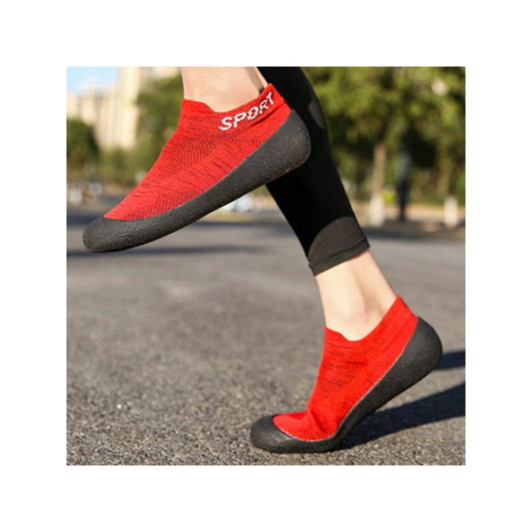 Red bottom shop sock shoes