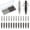 White, Bla, variant on 36 Pcs Hellgrammite Fishing Lures 3 Inch Soft Plastic Hellgrammite Fly Realistic Fishing Bait Artificial for Freshwater