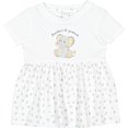 thumbnail image 3 of Inktastic Auntie's Lil' Peanut Polka Dot Elephant Girls Baby Dress, 3 of 5