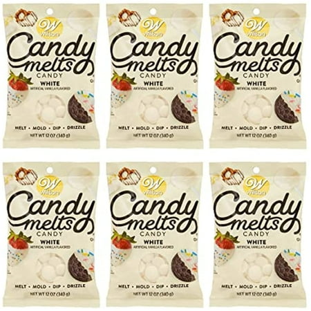 Wilton 12 Oz Candy Melts Candy, White (Pack Of 6)