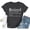 Dark Gray, variant on Women’s Retired Definition T Shirt, Funny Printed Short Sleeve Tee, Casual Round Neck Top For Retirement Gift Daily Wear Dark Gray S