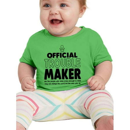 

Official Troublemaker T-Shirt Infant -Smartprints Designs 6 Months
