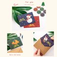 thumbnail image 4 of Injueey 10 piezas de tarjetas de papel impresas con dibujos animados de felicitación de Navidad, conjunto de sobres para niños, accesorios para Kits de decoración para fiestas Tipo 5 Injueey HA009713-05, 4 of 6