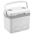 thumbnail image 3 of Cubo refrigerador portátil aislado de 85 l con asa para chupar rueda al aire libre (blanco), 3 of 9