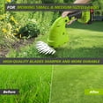 thumbnail image 6 of Cordless Hedge Trimmer, Electric Handheld Grass Shearwith 2000mAh Battery for Bush, Lawn, Patio, Garden, Yard, 6 of 8