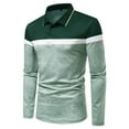 thumbnail image 2 of Vedolay Golf Polos for Men Long Sleeve Polo Shirts Casual Daily Fit Basic Shirts Green,2XL, 2 of 5