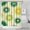 Green Yellow Dandelion, variant on Blue Tie Dye Mandala Pattern Shower Curtain 36"x72" ,Bathroom Decorative Shower Curtains Set with 12 Hooks,Modern Waterproof Washable Shower Curtain