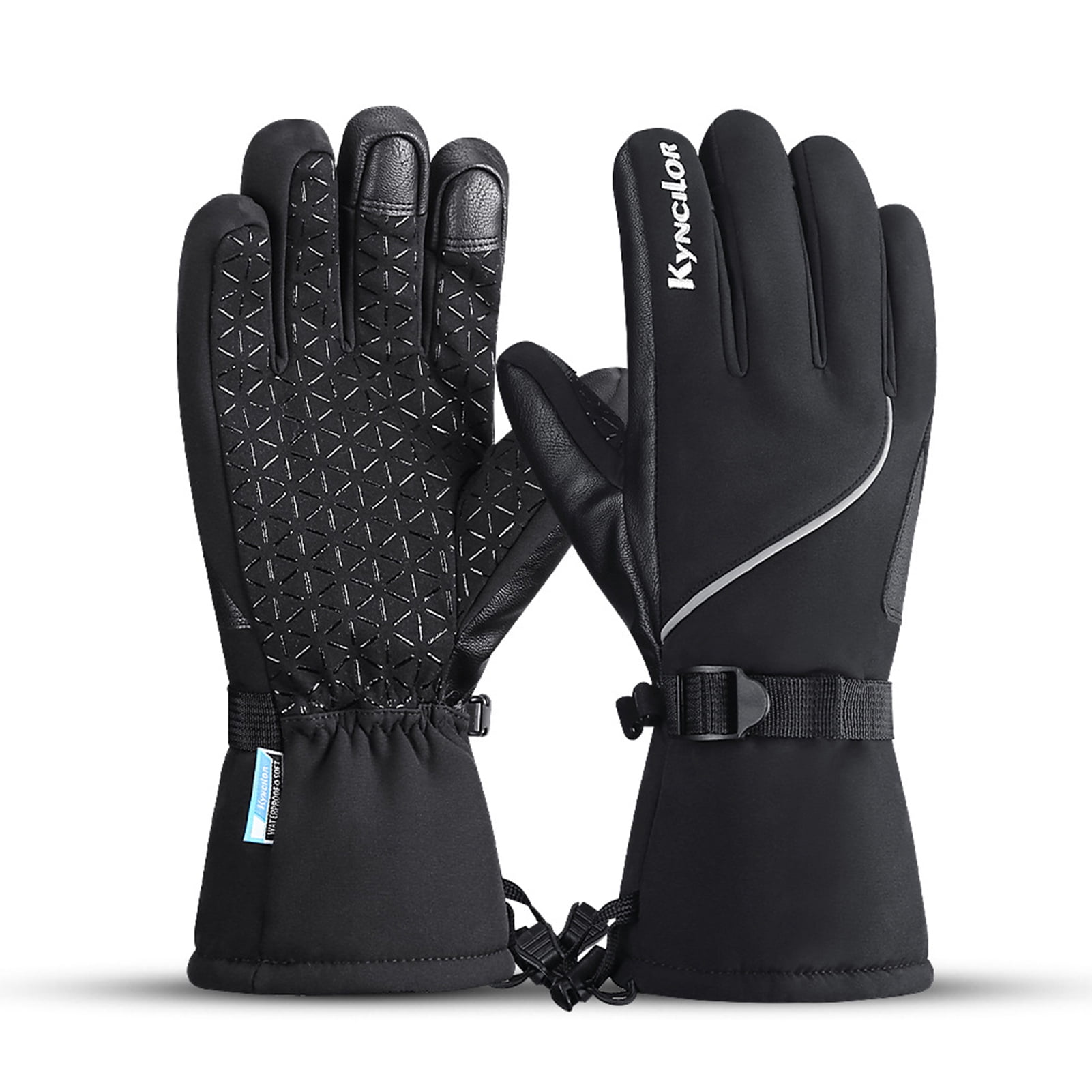 Winter Mitten Gloves For Men Fleece Snowboard Snowmobile Windproof Waterproof