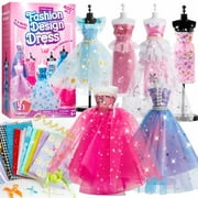 Syncfun Fashion Design Sewing Kit For Kids, 400pcs Sewing Craft Kits With 3 Mannequins For Girls Aged 6 7 8 9 10, Birthday Gifts For Girls