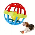 thumbnail image 2 of Interactive Rubber Dog Chew Ball - Dental Health & Teeth Cleaning Toy With Bell For Medium Breeds, 2 of 5