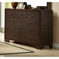 thumbnail image 2 of Bowery Hill Romantic Style Espresso Finish 9 Drawer Double Bedroom Dresser, 2 of 2