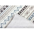 thumbnail image 2 of Alfa Rich 4x6 Blue Gray Area Rugs for Living Room Bedroom Aztec Decor Cotton Washable Pet Friendly, 2 of 5