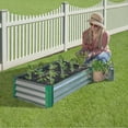 thumbnail image 2 of Miracle-Gro 2 x 4 x 1 ft Green Raised Garden Bed, 2 of 13