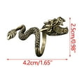 thumbnail image 4 of Xihbxyly Anillo Dorado, Joyería de Metal Ajustable, Diseño Misterioso Único, Material de Cobre Duradero, Práctico para Juegos, Uso Diario, Regalo Perfecto para Amigos y Familiares., 4 of 7