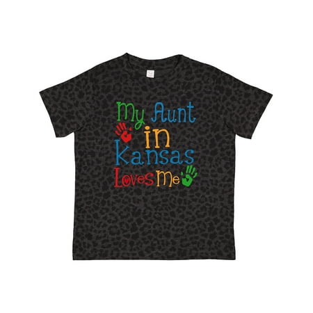 

Inktastic My Aunt in Kansas Loves Me Gift Toddler Boy or Toddler Girl T-Shirt