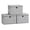 Dove Gray, variant on SONGMICS Storage Bins with Lids, 3 Pack Stackable Fabric Storage Boxes, Odorless PP Sheets, Foldable Cube Baskets Organizers with Handles, Slate Gray