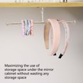 thumbnail image 5 of Headband Holder Hairband Rack | Transparent Hooks Organizer Wall Mount | GPPS Adhesive Jewelry Storage | Home Accessories Display | Modern Style | 28.8x4x1.9cm | 1 Piece, 5 of 9