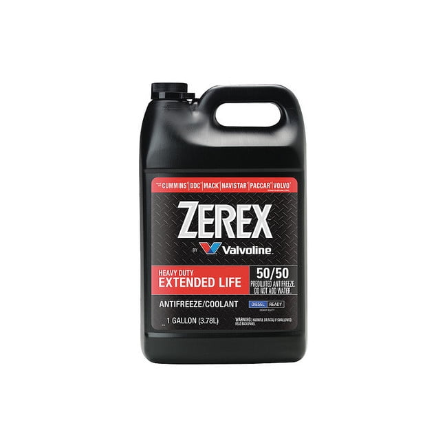 VALVOLINE OIL CO. ZEREX ZXEDRU1 ANTIFREEZE COOLANT,1 GAL.,RTU